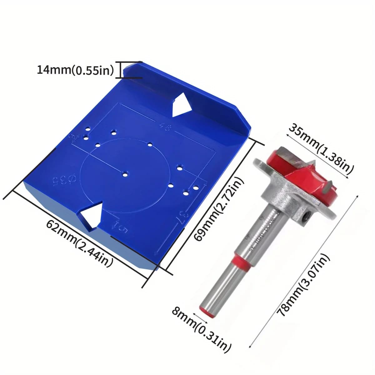 35/40mm Menteşe Delme Şablonu