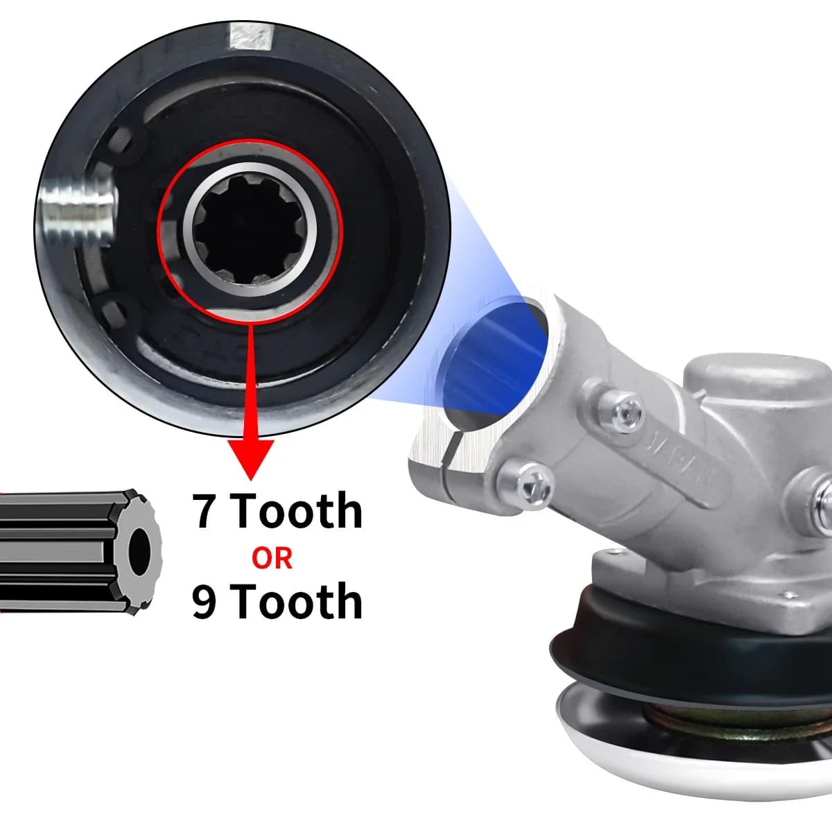 26/28mm Otomatik Çim Biçme Makinesi İçin Trimer Vites Kutusu Kafası