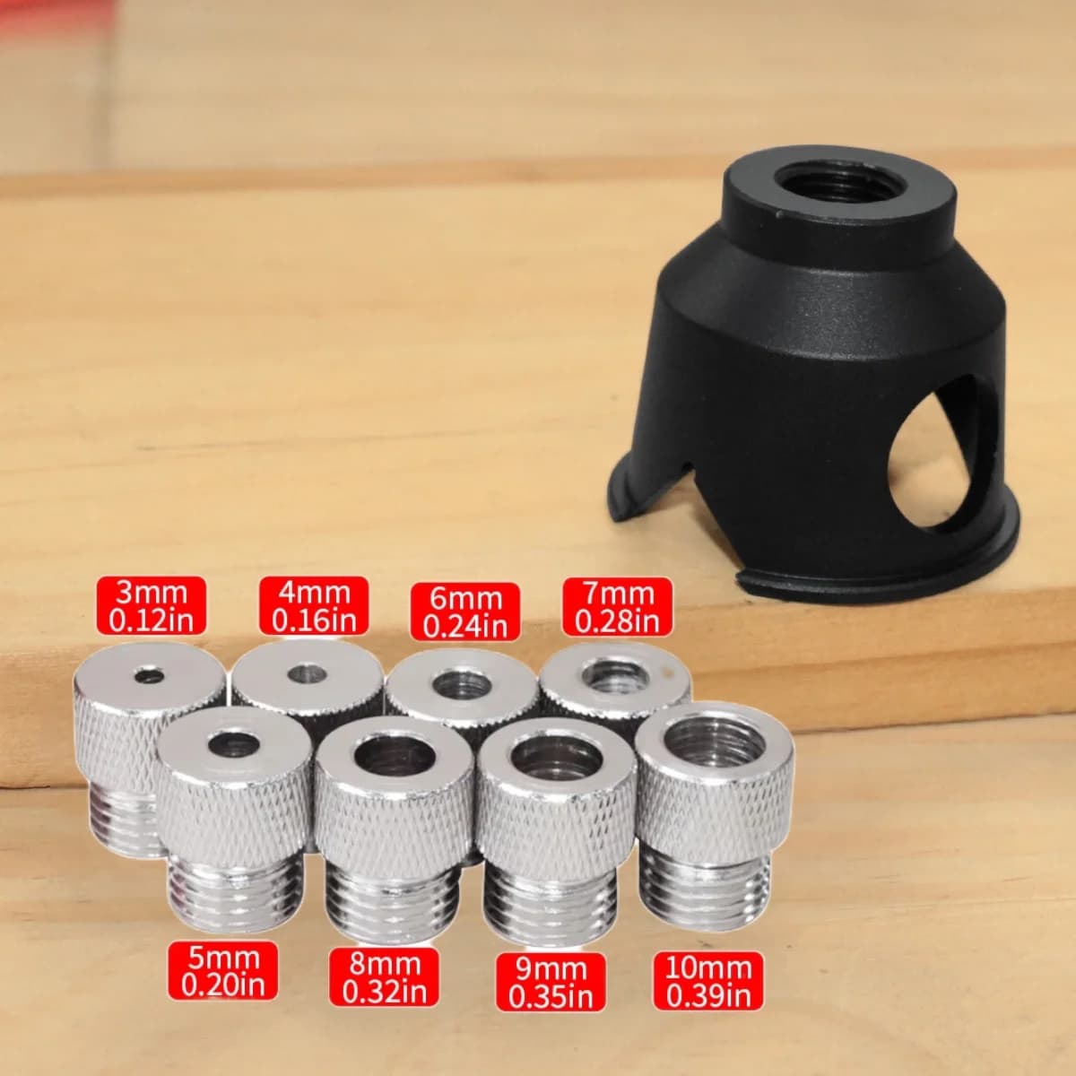 Dikey Matkap Kılavuzu Cep Deliği Jig'i, 3-10mm