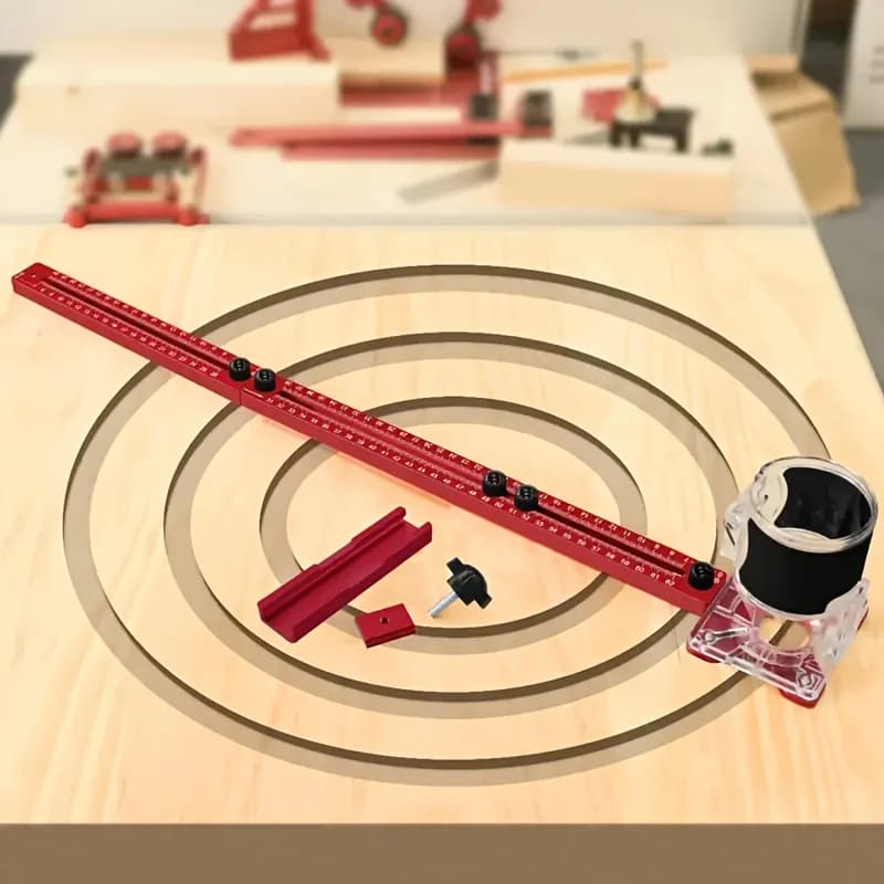Genişletilmiş 3'ü 1 Arada Alüminyum Freze Daire Kesme Aparatı