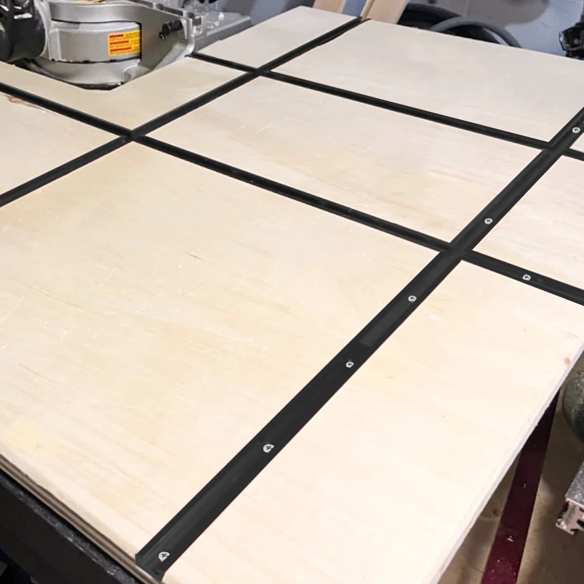 Alüminyum T-Kanal Gönye Rayı, 19x9.5mm DIY Aletler İçin