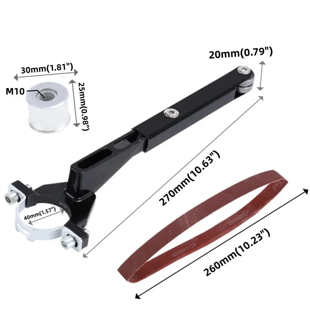 M10 Açı Değirmeni Kayış Zımpara Makinesine Dönüştürme Adaptör Kiti