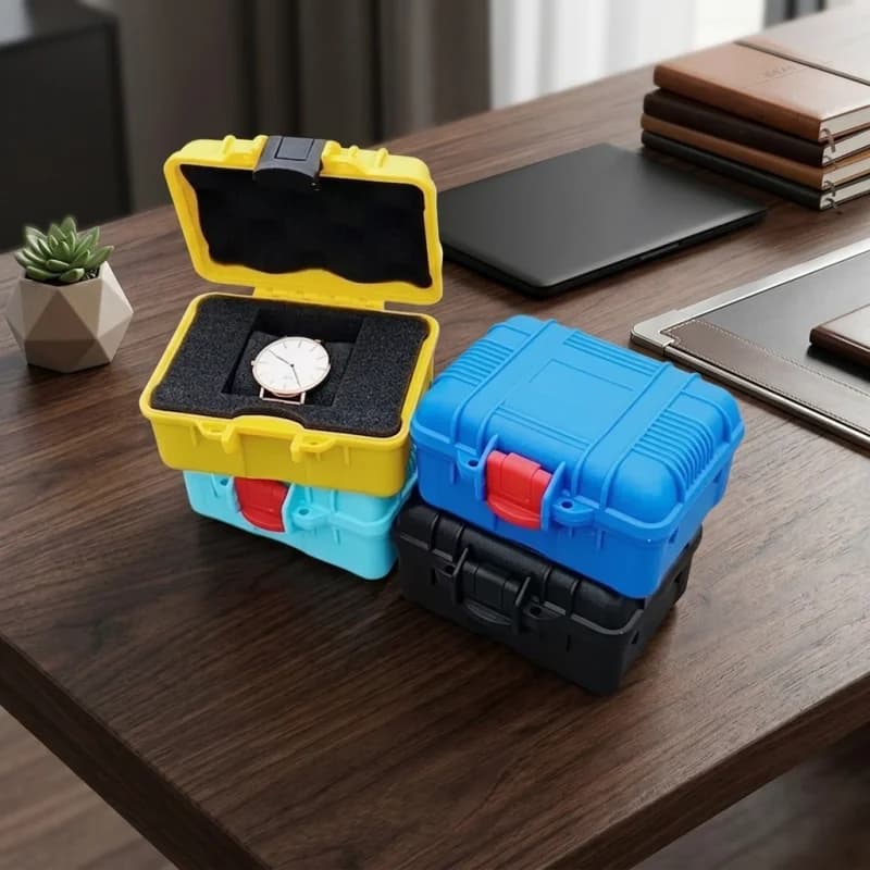 Köpüklü Taşınabilir Mini Plastik Alet Çantası, 125x112x70mm