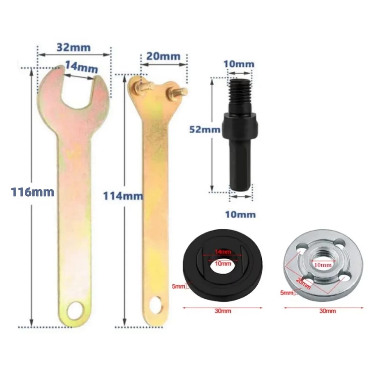 10mm Matkap Açısı Taşlama Makinesi Adaptör Bağlantı Çubuğu