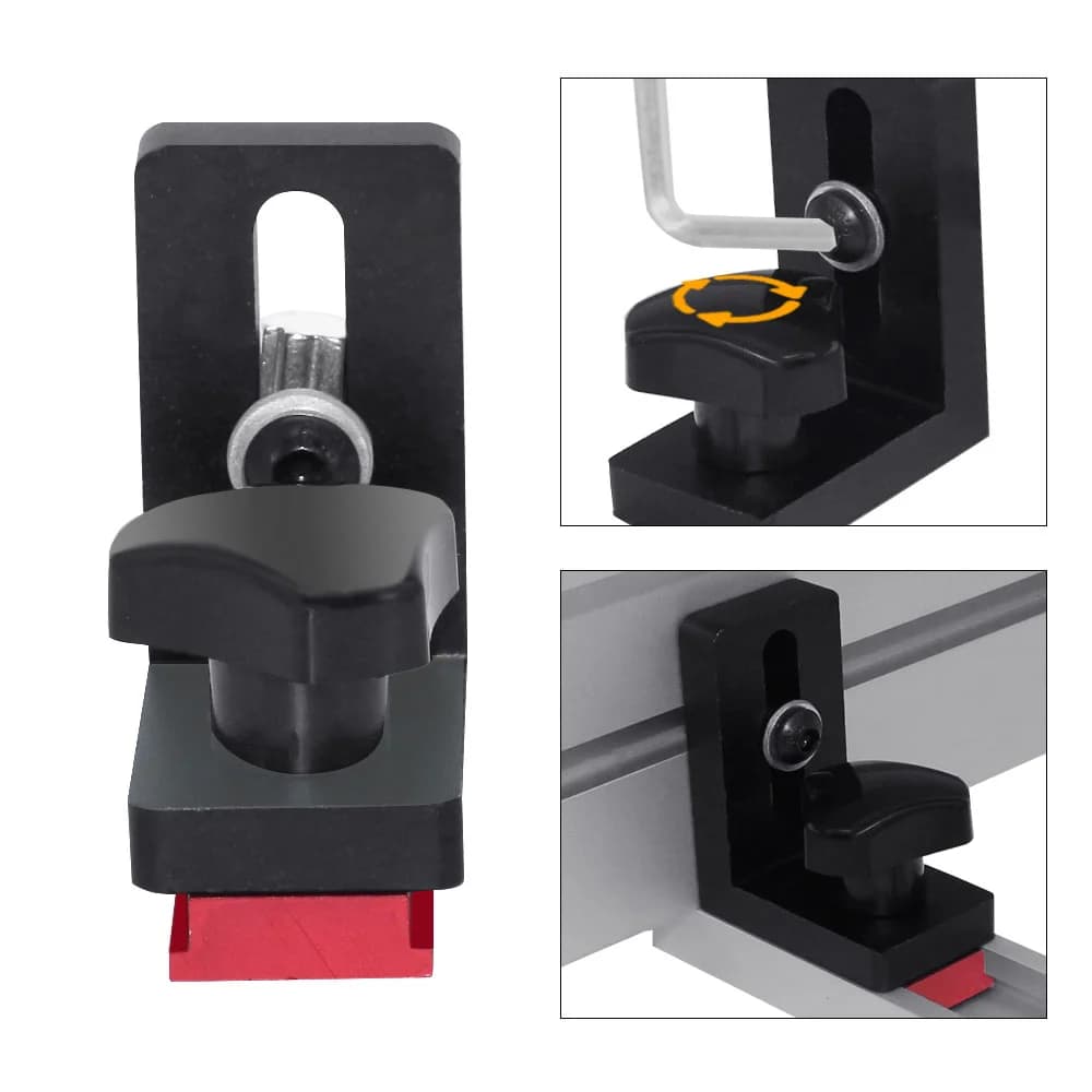 Tezgah T-Kanal İçin Alüminyum Gönye Takımı Flip Stop