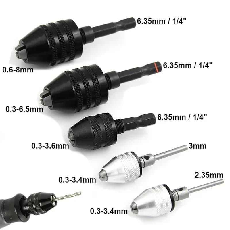 0.3-8.0mm Hızlı Değişimli Mini Matkap Ucu Tutucu