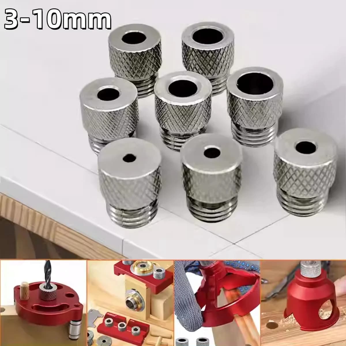 Paslanmaz Çelik Matkap Kılavuz Burçları 3mm-10mm Boyutlar