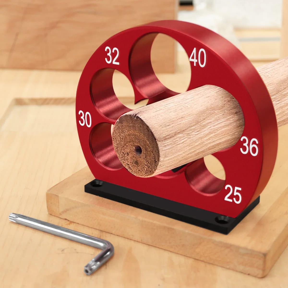 5 Delikli Ayarlanabilir Dübel Yapma Aparatı 25-40mm
