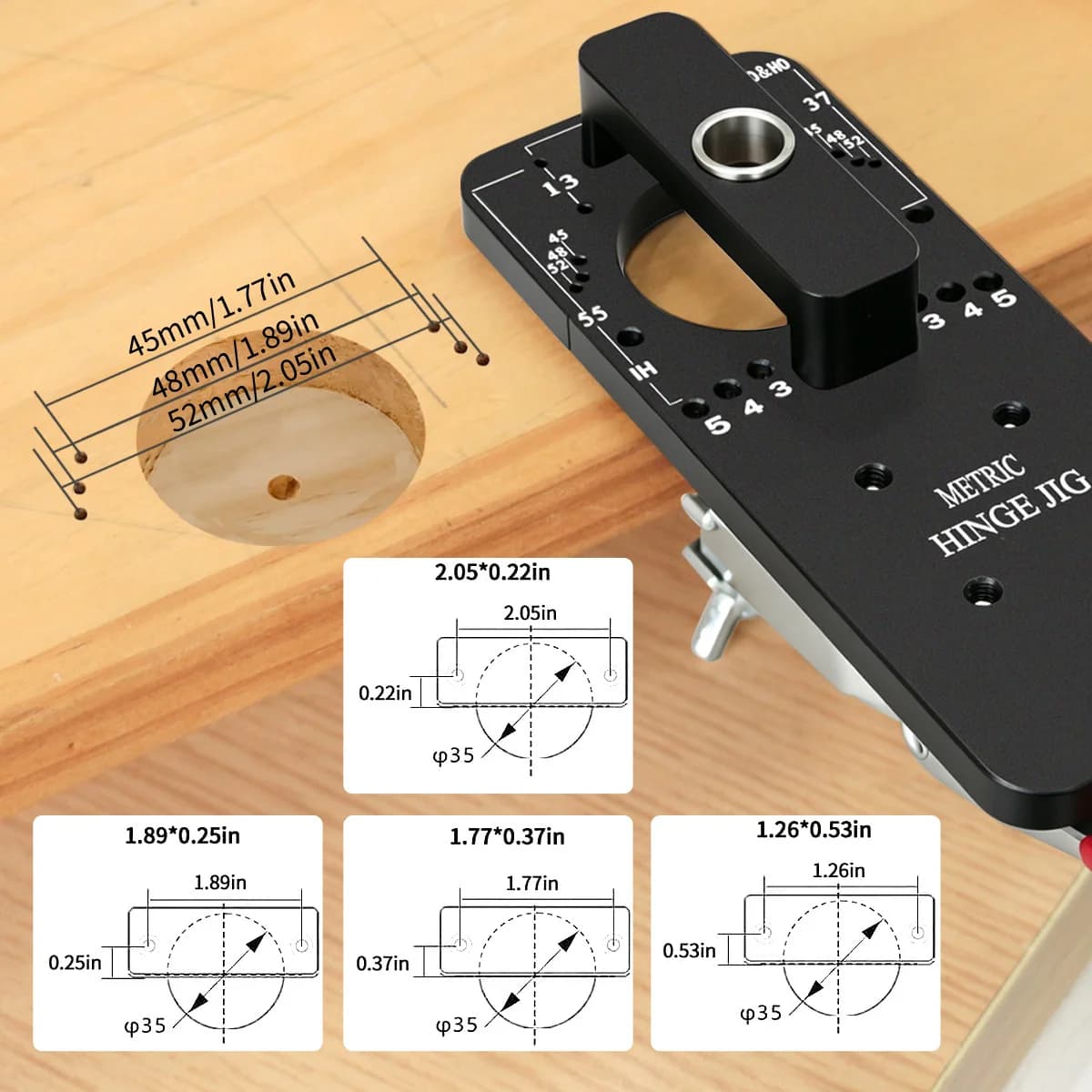 35mm Menteşe Delme Aparatı ve Sıkıştırma Fikstürü