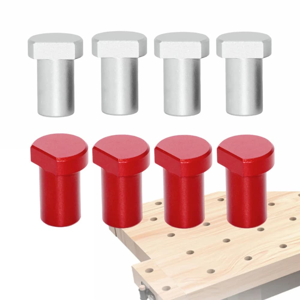 4 Parça Alüminyum Tezgah Durak Pimi (Brake Dogs), 19/20mm
