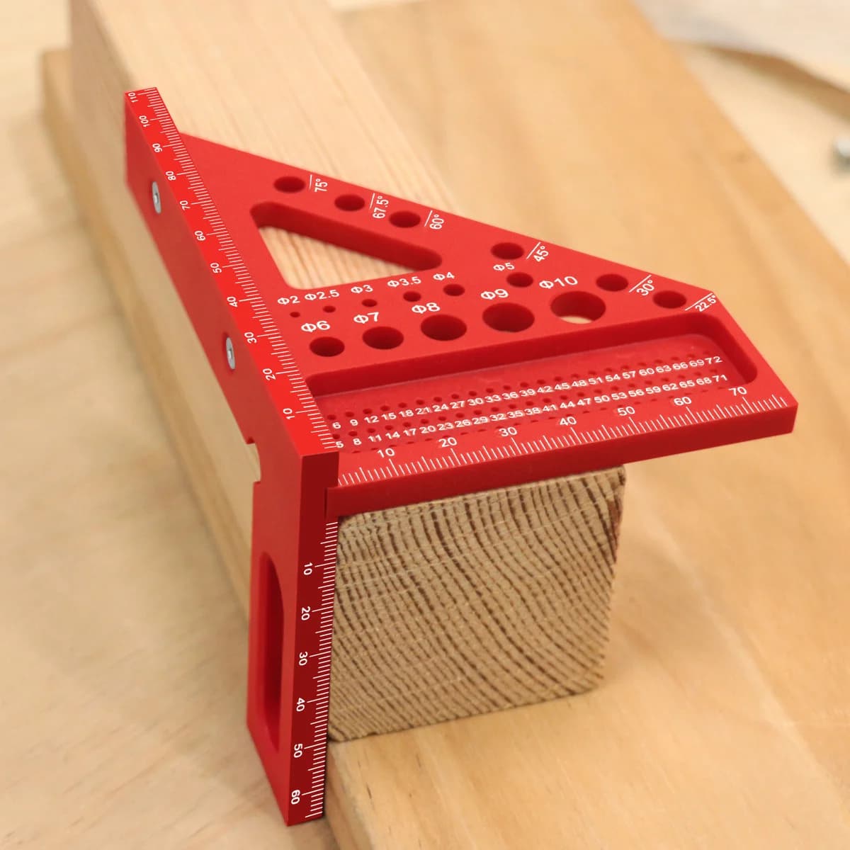 Hassas 3D Çok Açılı Plastik Ölçüm ve Yerleşim Cetveli