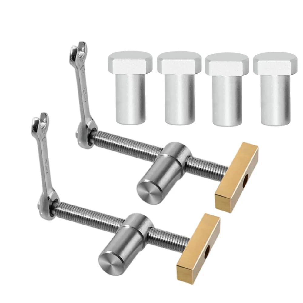 19/20mm Delikler İçin Pirinç Tezgah Klemensi (Bench Dog) Takozları