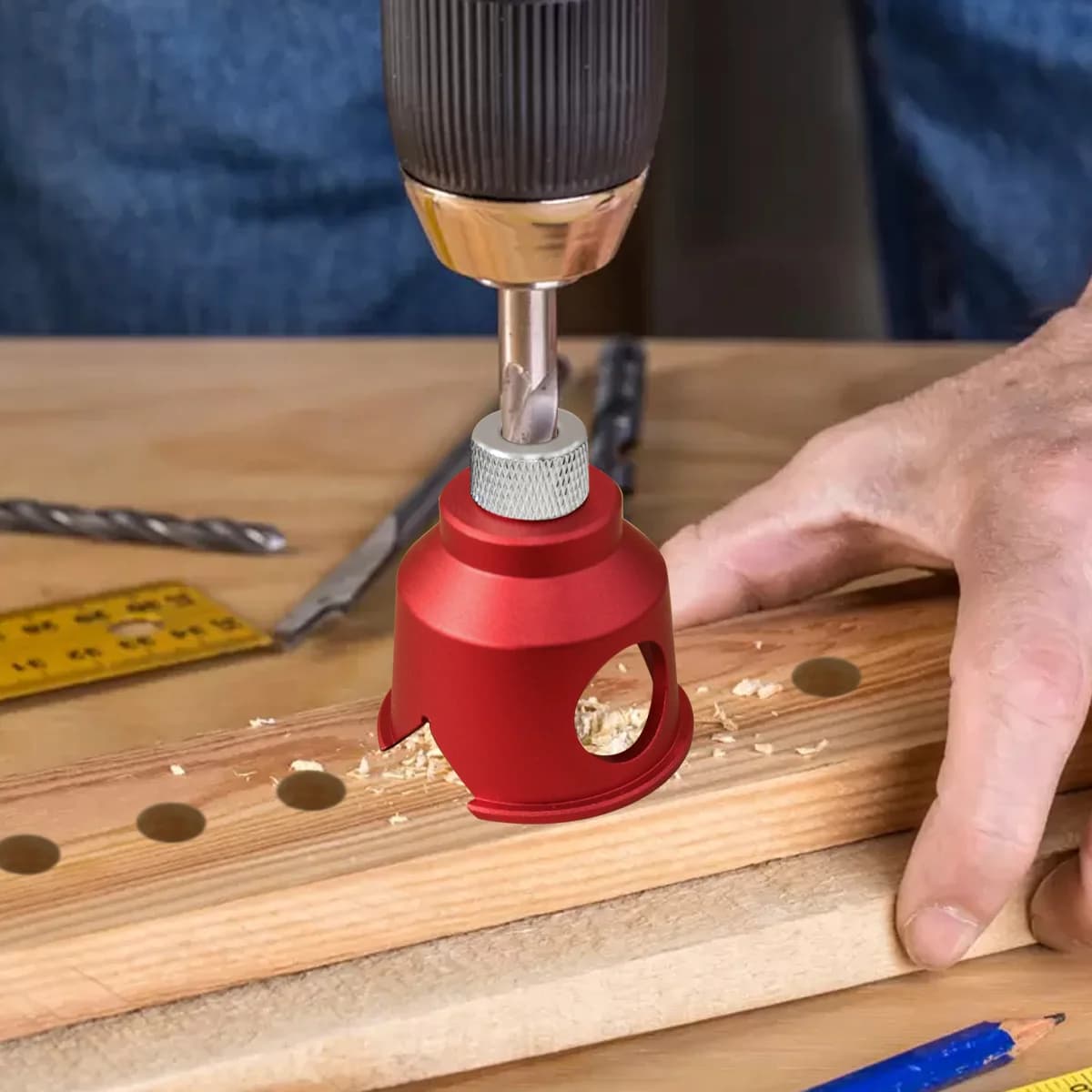 Dikey Matkap Kılavuzu Cep Deliği Jig'i, 3-10mm